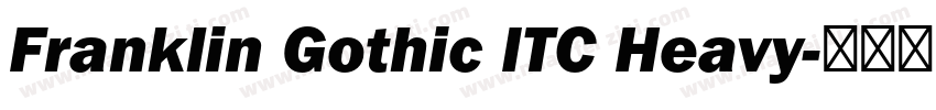 Franklin Gothic ITC Heavy字体转换